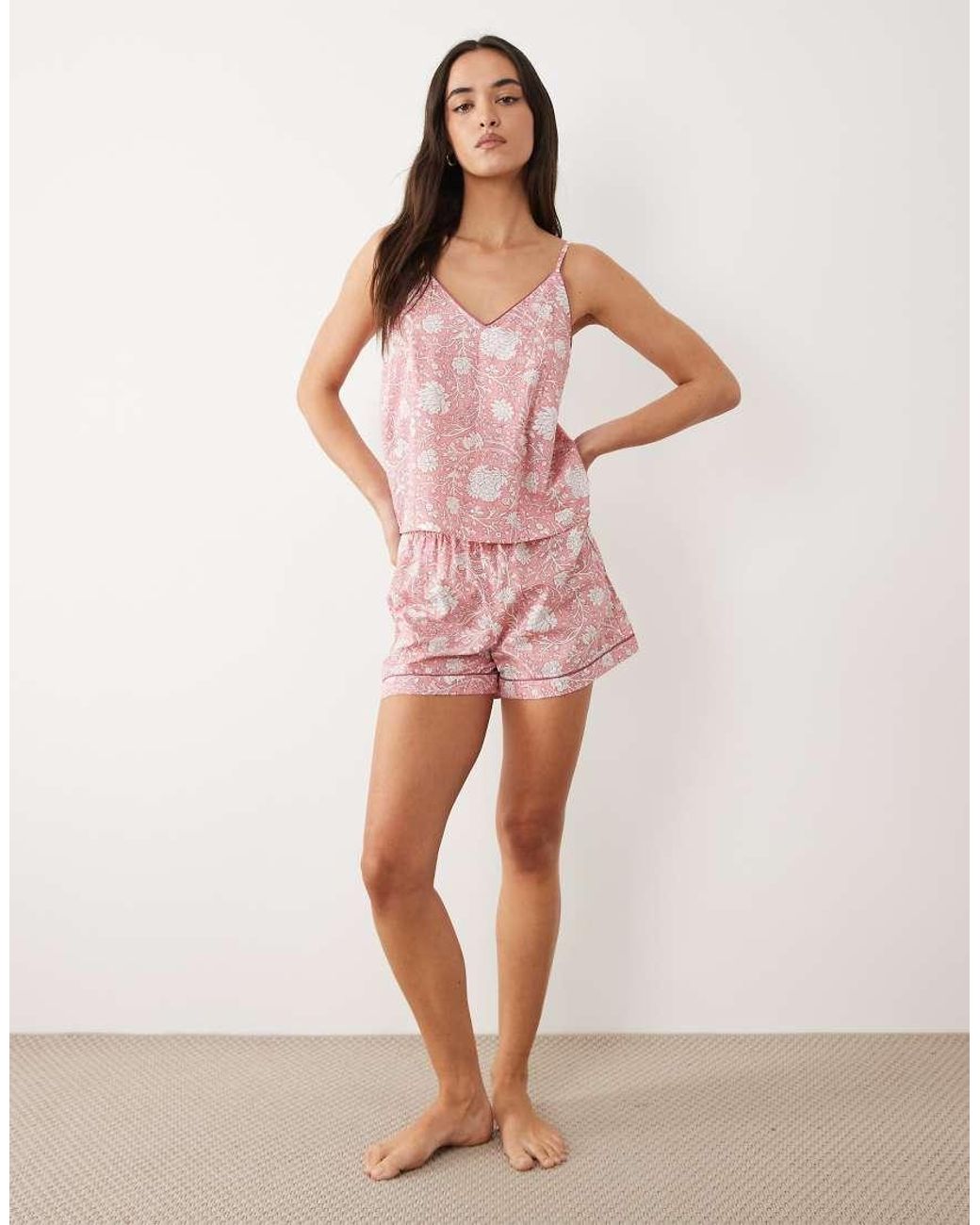 Mango Pink Teen Cami And Short Pajama Set