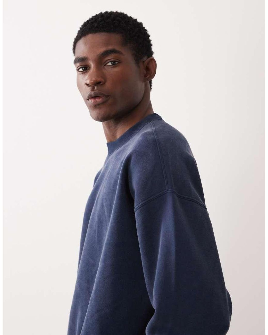 Abercrombie & Fitch Blue Essential Sweatshirt for men
