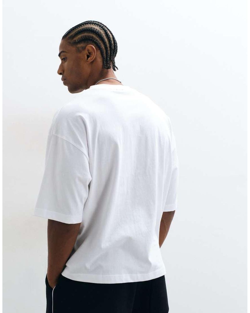 ASOS White Boxy Oversized T-shirt With Tokyo Chest Graphic for men