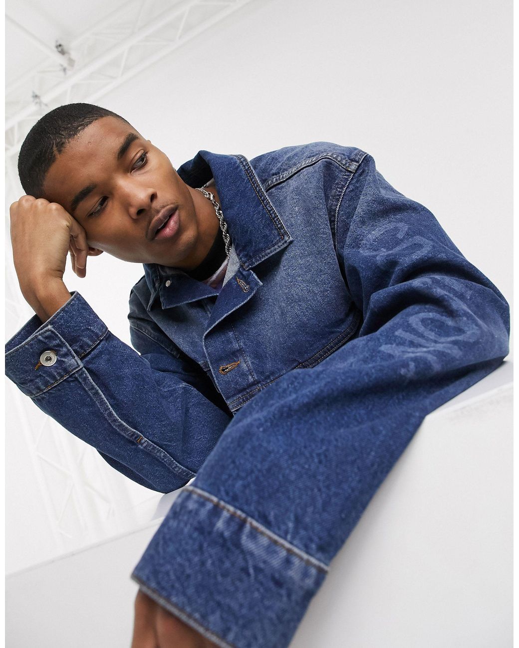 collusion oversized denim jacket