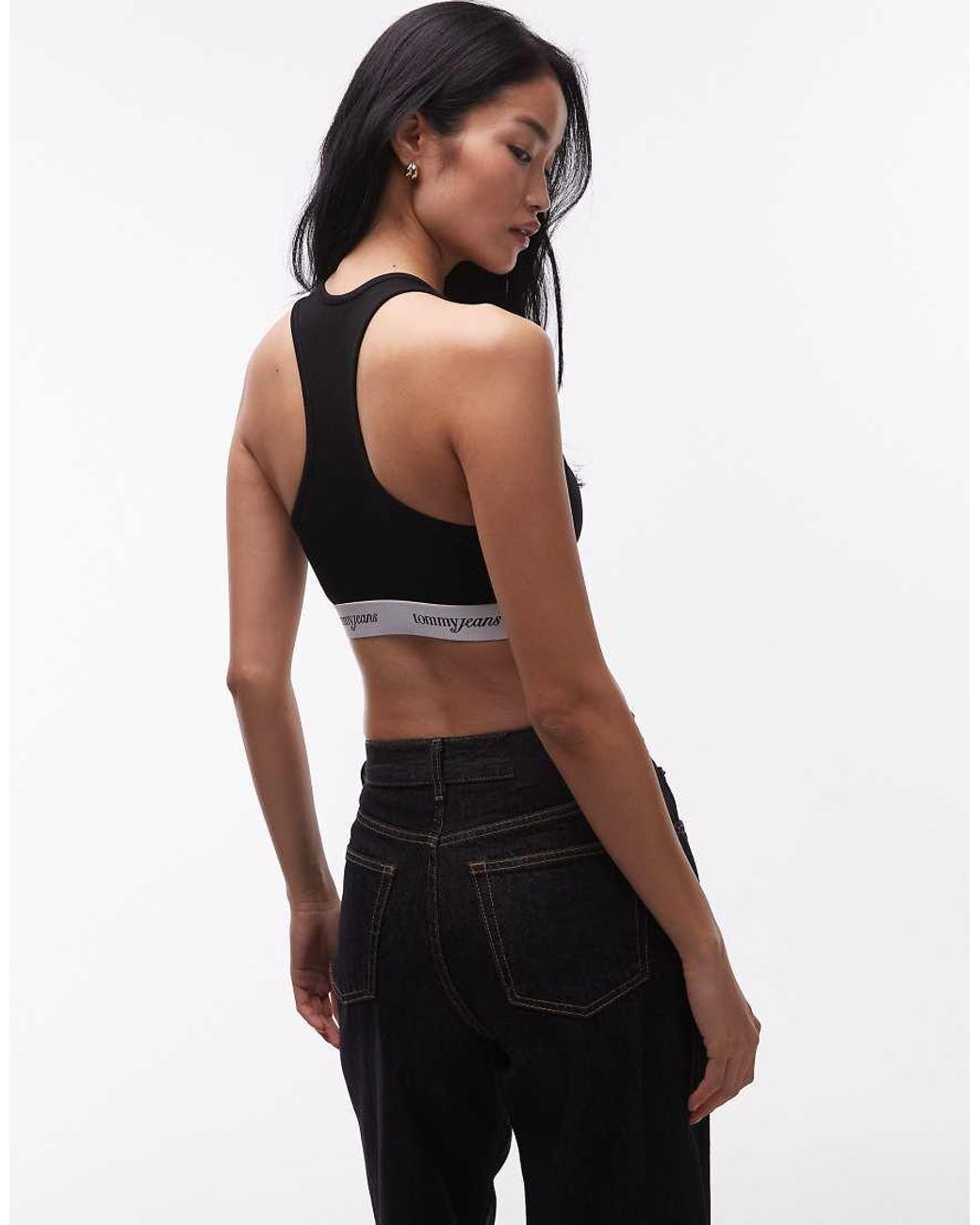 Tommy Hilfiger Black Logo Tape Bralette