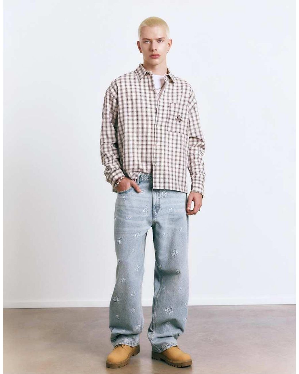 Stwd di Pull&Bear in White da Uomo