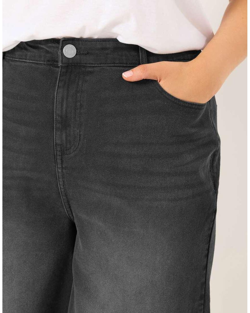 Yours Clothing Red Washed Denim Shorts