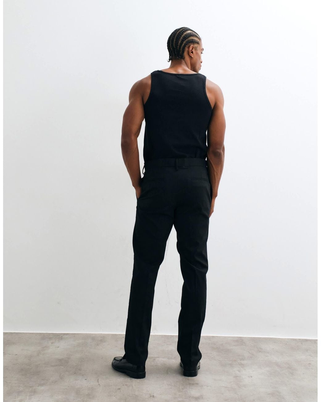 ASOS Black Smart Slim Pants for men