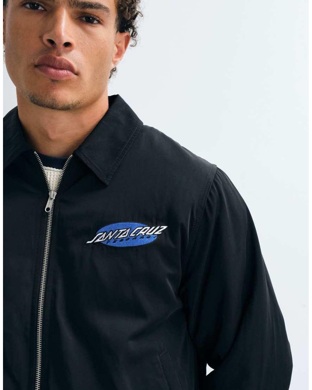 Santa Cruz Blue Pit Lane Zip Up Jacket for men