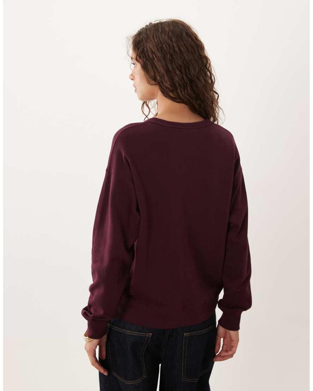 Gant Red Graphic Logo Crew Neck Sweatshirt