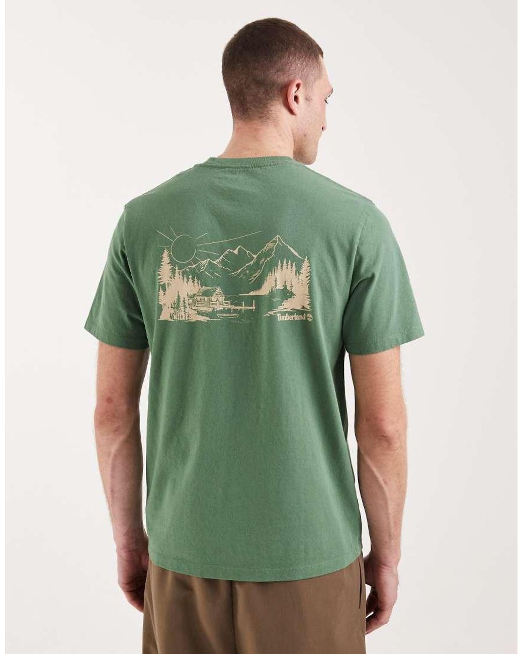 Timberland Green Lake House Back Graphic Tee for men