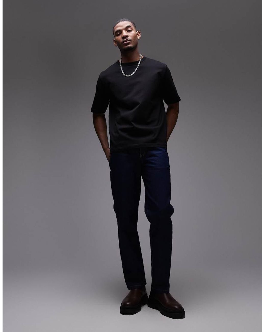 ARKET Blue Heavyweight Jersey Oversized T-Shirt for men