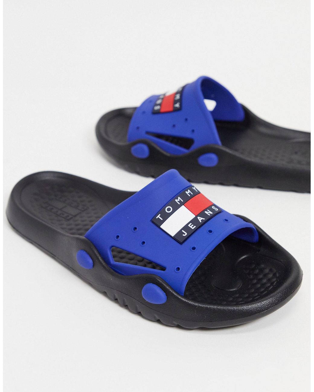 Tommy Hilfiger Heritage Tommy Jeans Poolslide in Blue for Men | Lyst  Australia