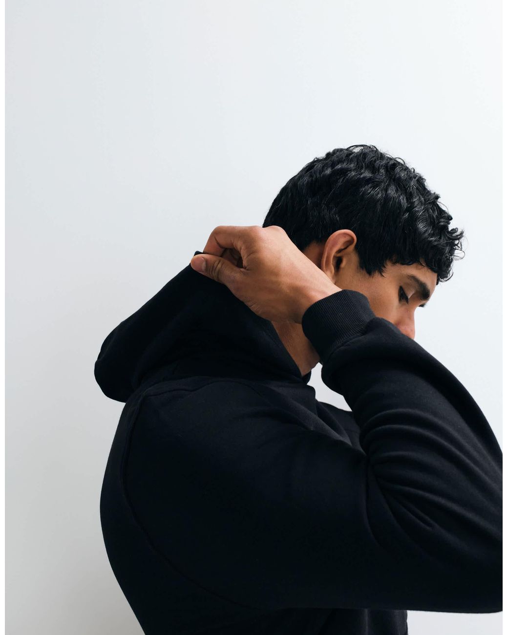 ASOS – essentials – kapuzenpullover in Black für Herren