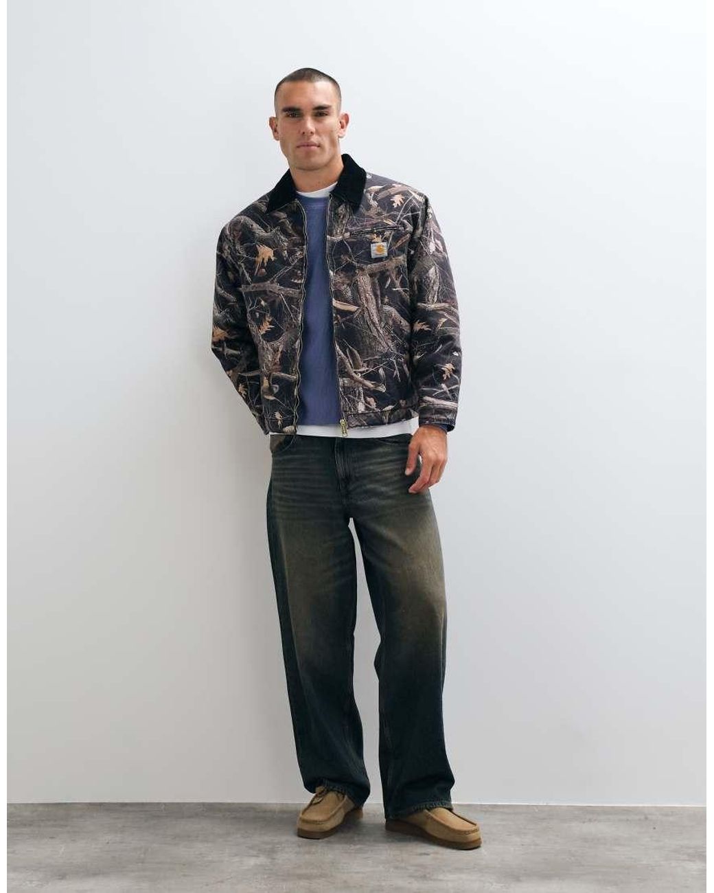 Carhartt Blue Og Detroit Jacket for men
