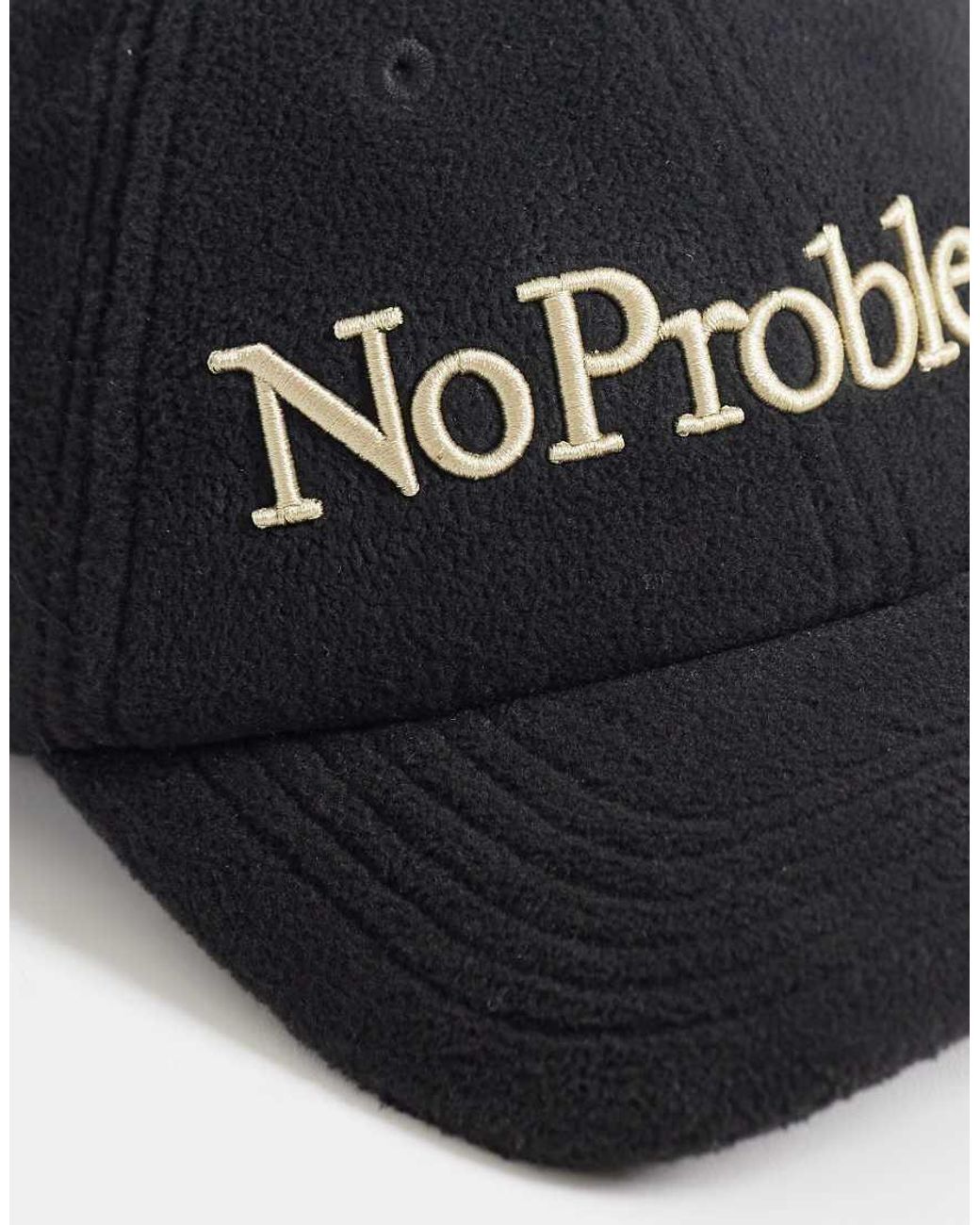 No Problemo Black Logo Fleece Cap