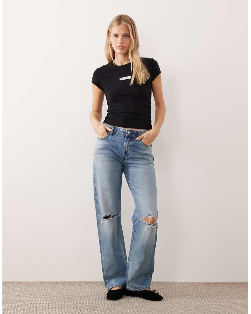 Calvin Klein Black Institutional Baby Tee