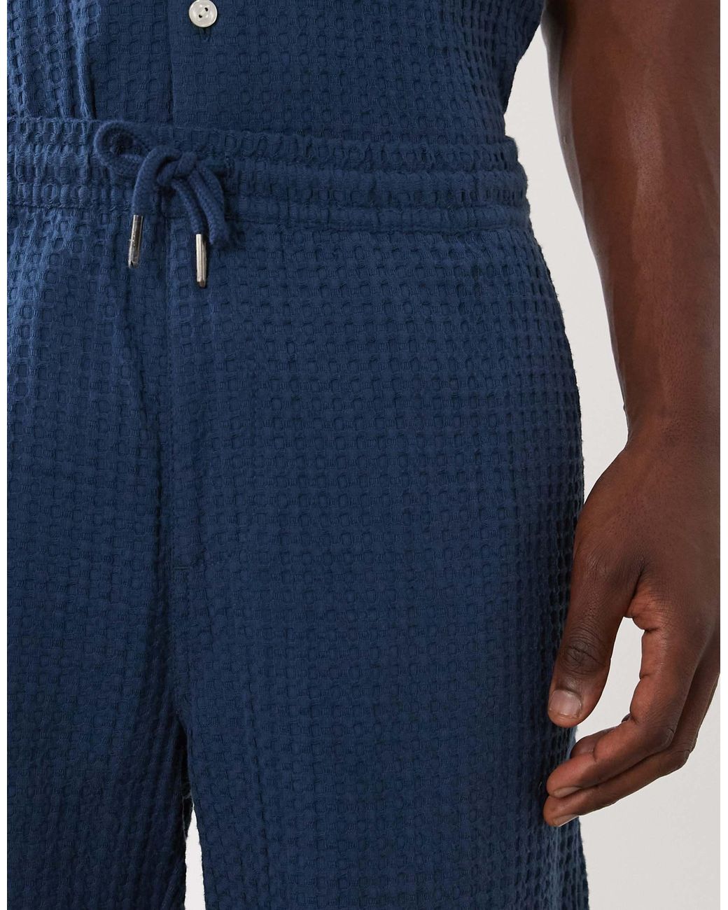 Farah Blue Swinton Drawstring Shorts for men
