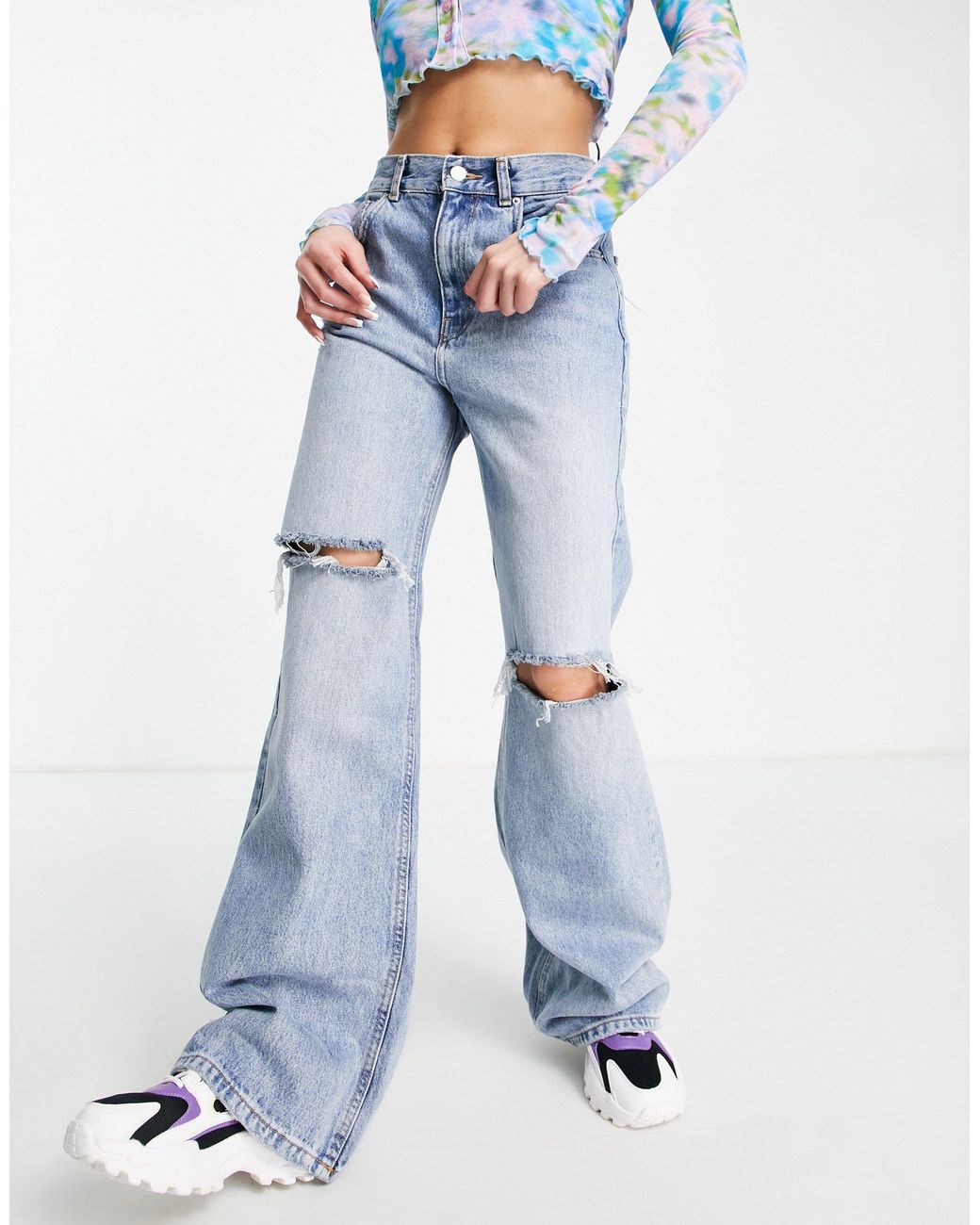 Pull\u0026Bear Denim 90's Straight Leg Jeans 
