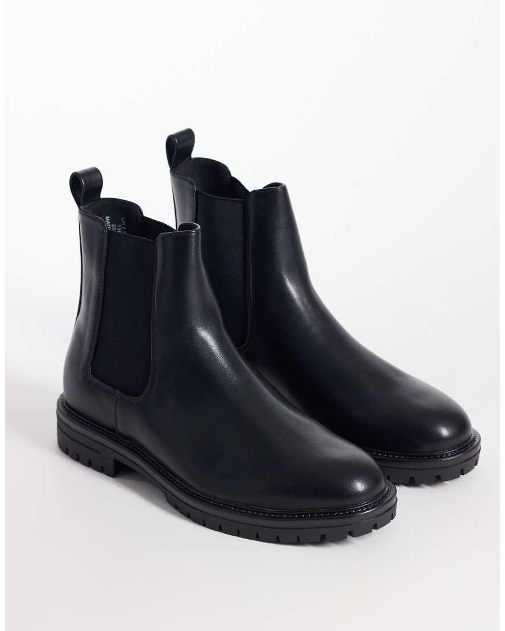 ASOS Blue Chelsea Boots With Cleated Sole for men