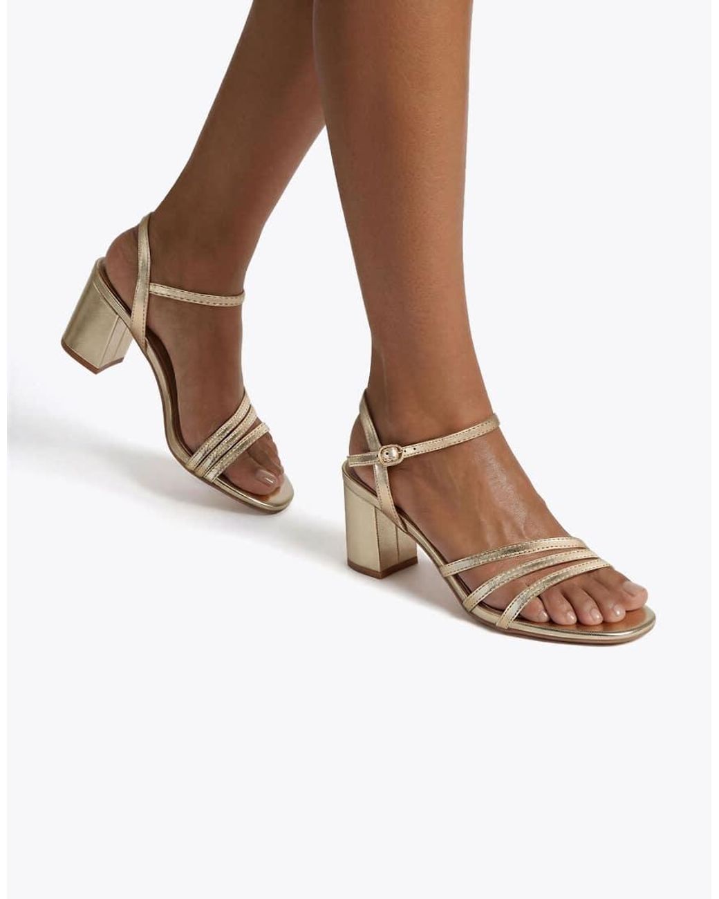 Carvela Kurt Geiger White Motto Block Wf Heeled Sandals