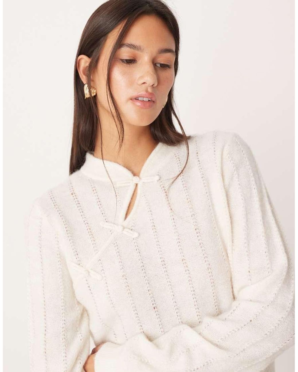 Y.A.S Natural Textured Knitted Jumper