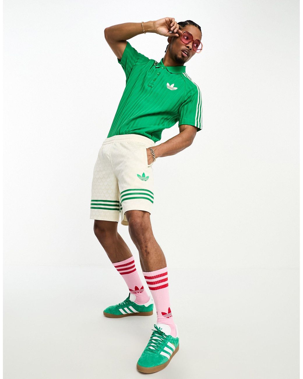 Polo adidas Originals de hombre de color Verde | Lyst