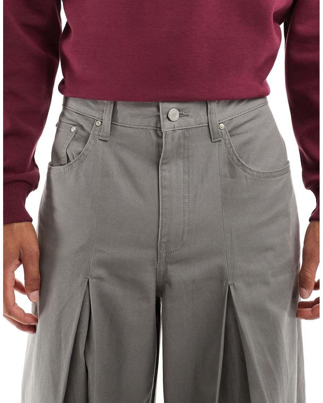 ASOS Gray Loose Trousers for men