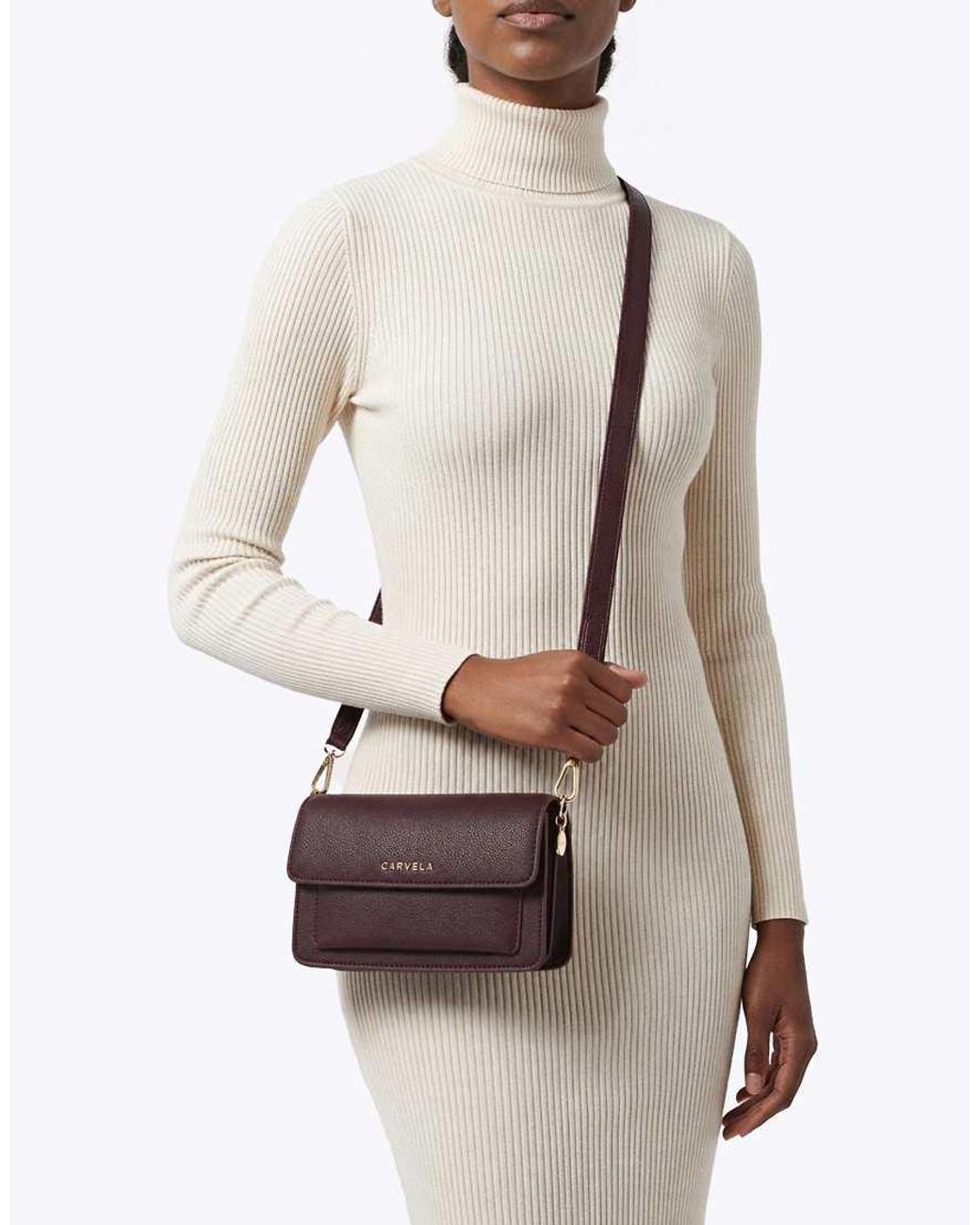 Carvela Kurt Geiger Purple Fernanda Mini Shoulder Bag