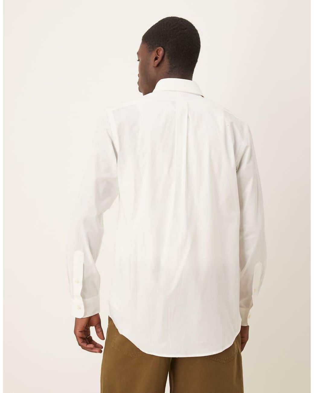 Polo Ralph Lauren Natural Custom Fit Poplin Shirt for men