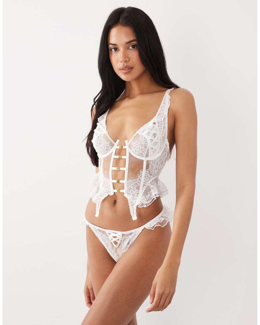 Untold Story Brown Til Death Do Us Part Bridal Lace Corset