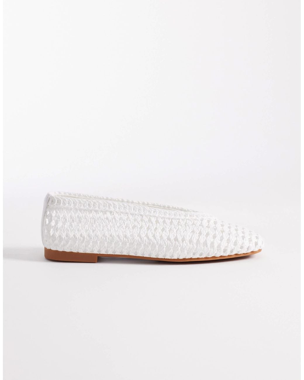 ASOS White Lioness Weave Ballets