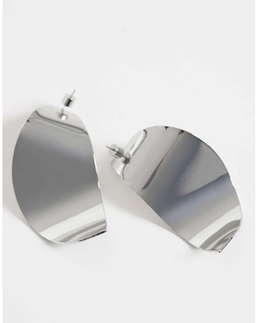 ASOS Metallic Large Abstract Earrings