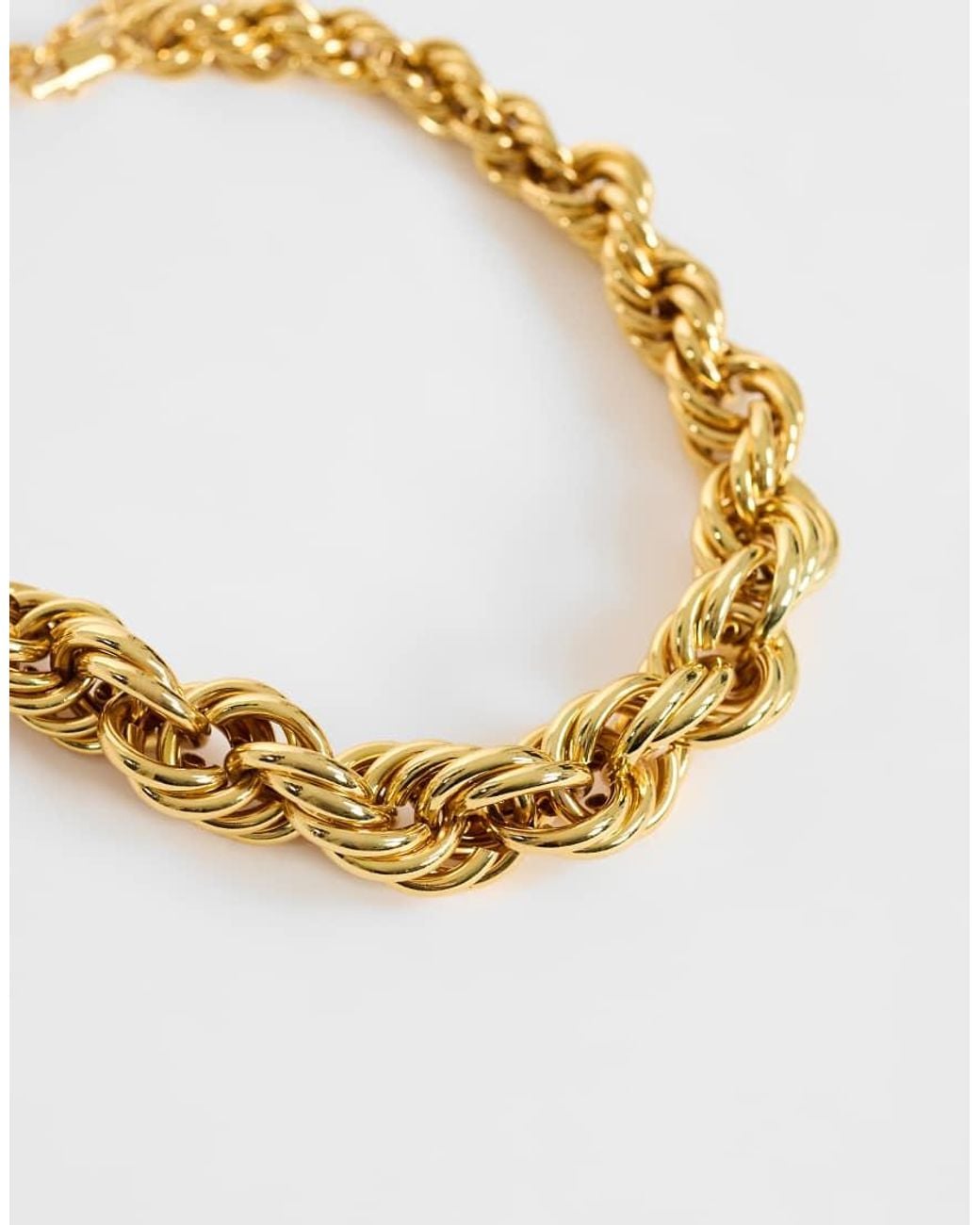 TOPSHOP Metallic Mia Twist Necklace