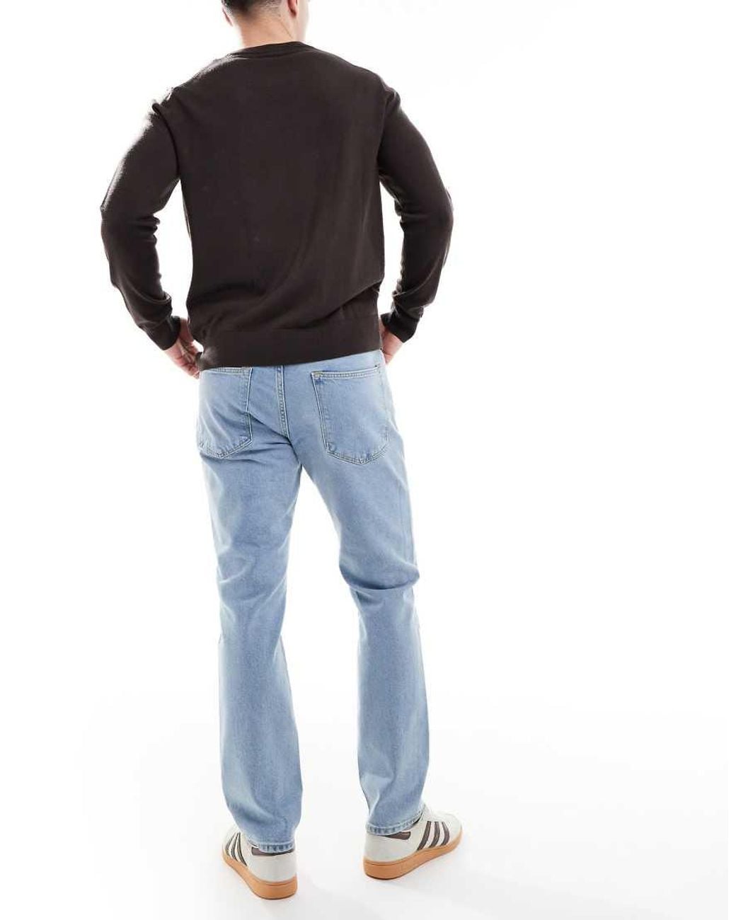 Jack & Jones Blue Clark Straight Jean for men