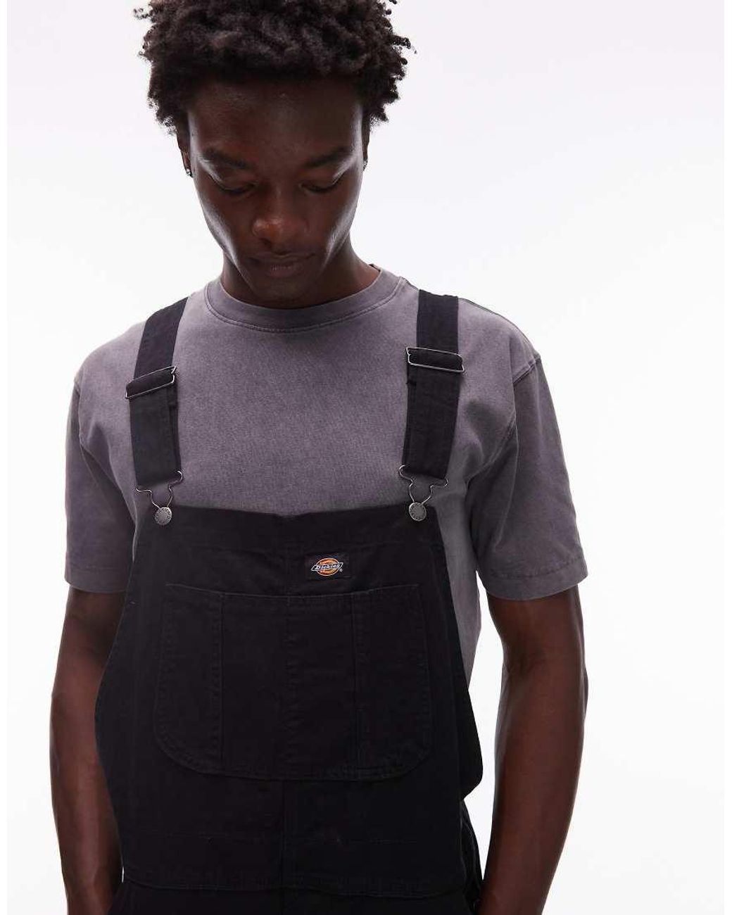 Dickies Blue Canvas Dungarees for men