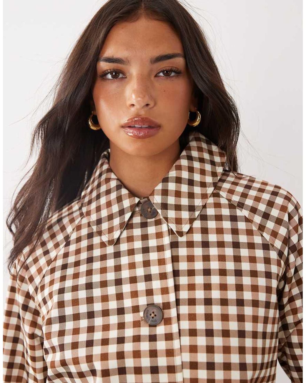 Nobody's Child Natural Oyanti Cotton Button Down Collared Swing Jacket