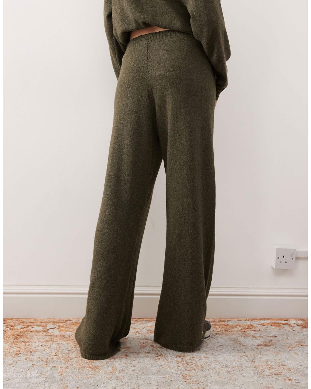 Collusion Green Knit Oversized Sweatpants