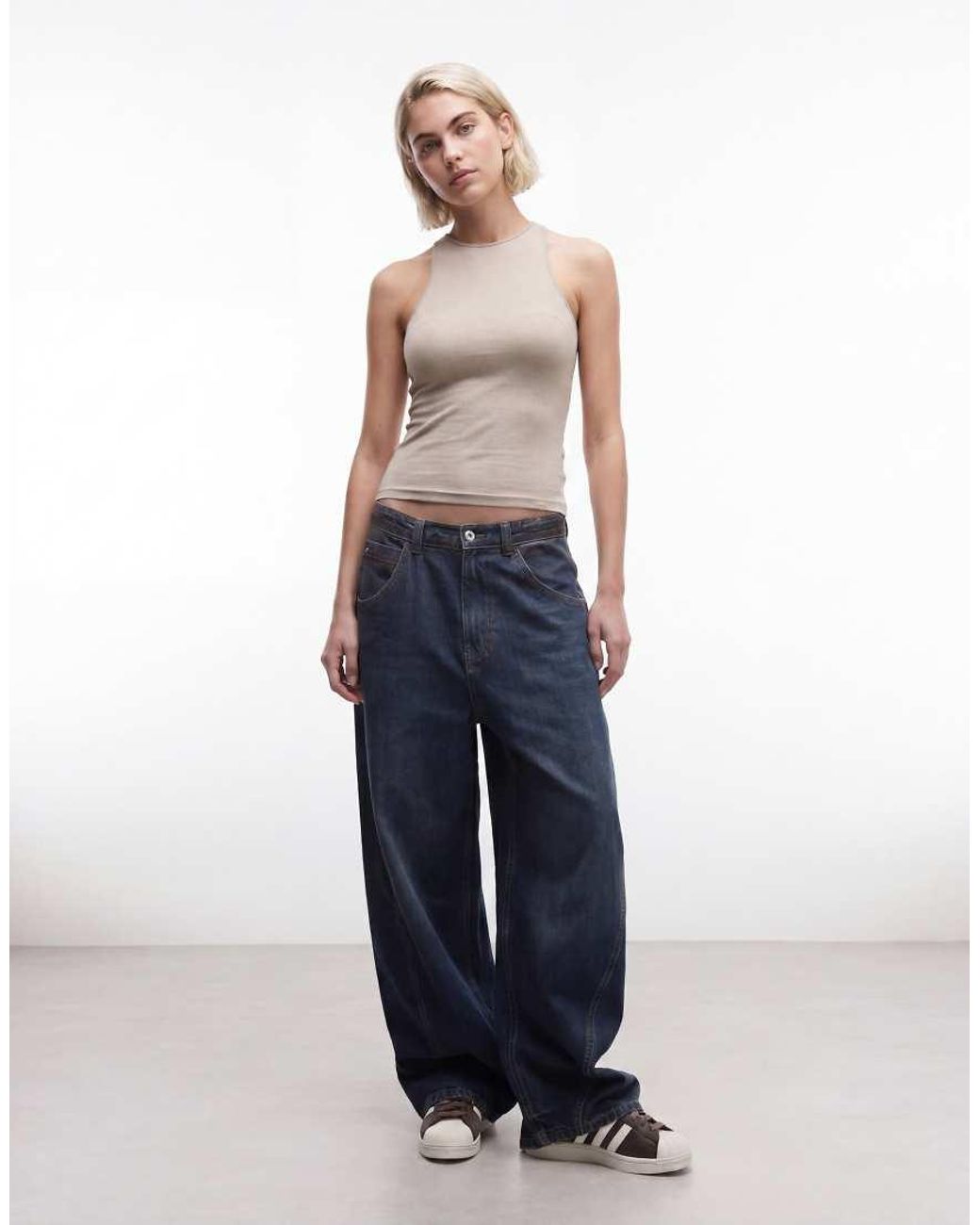 Weekday Gray High Neck Tank Top