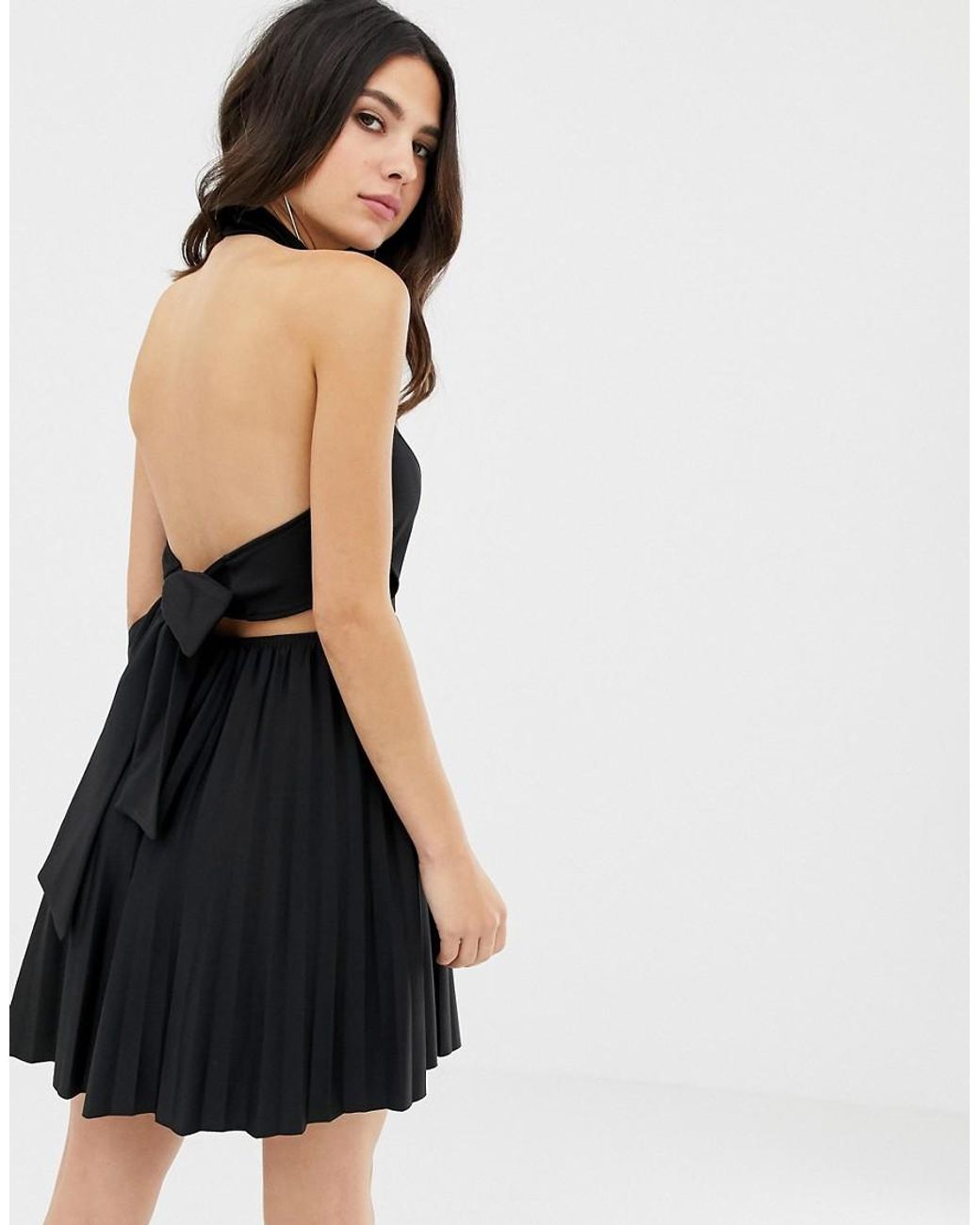 asos black scuba dress
