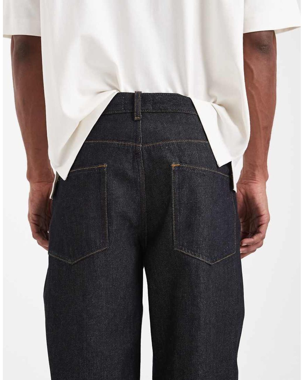ASOS White Circular Design Collection Heavyweight Relaxed Tapered Jeans for men