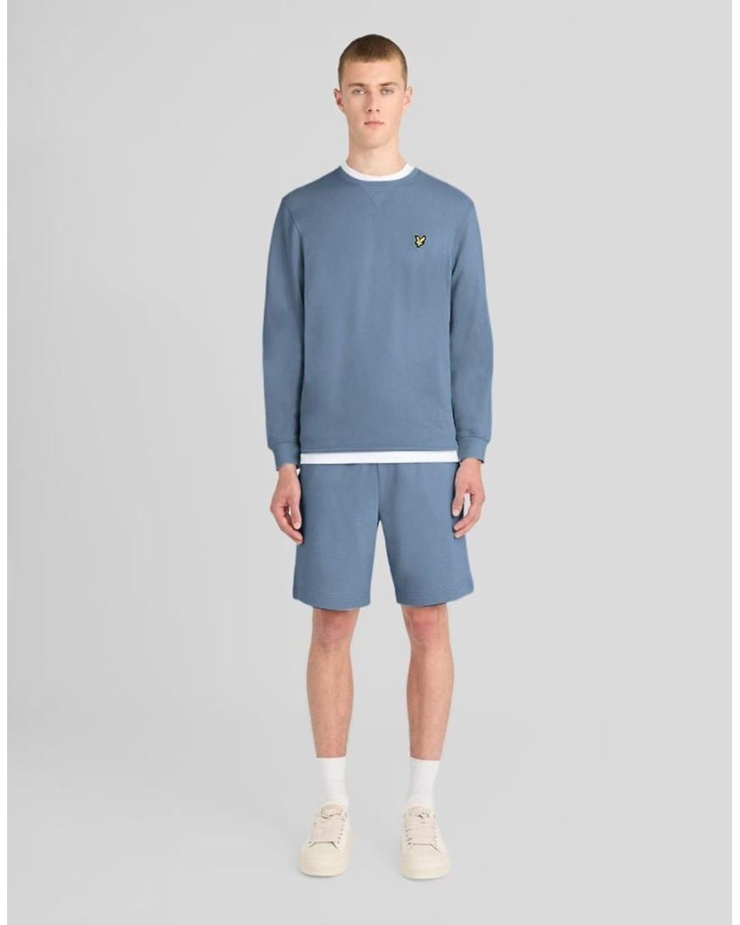 Lyle & Scott Blue Mid Bottoms Sweatshort for men