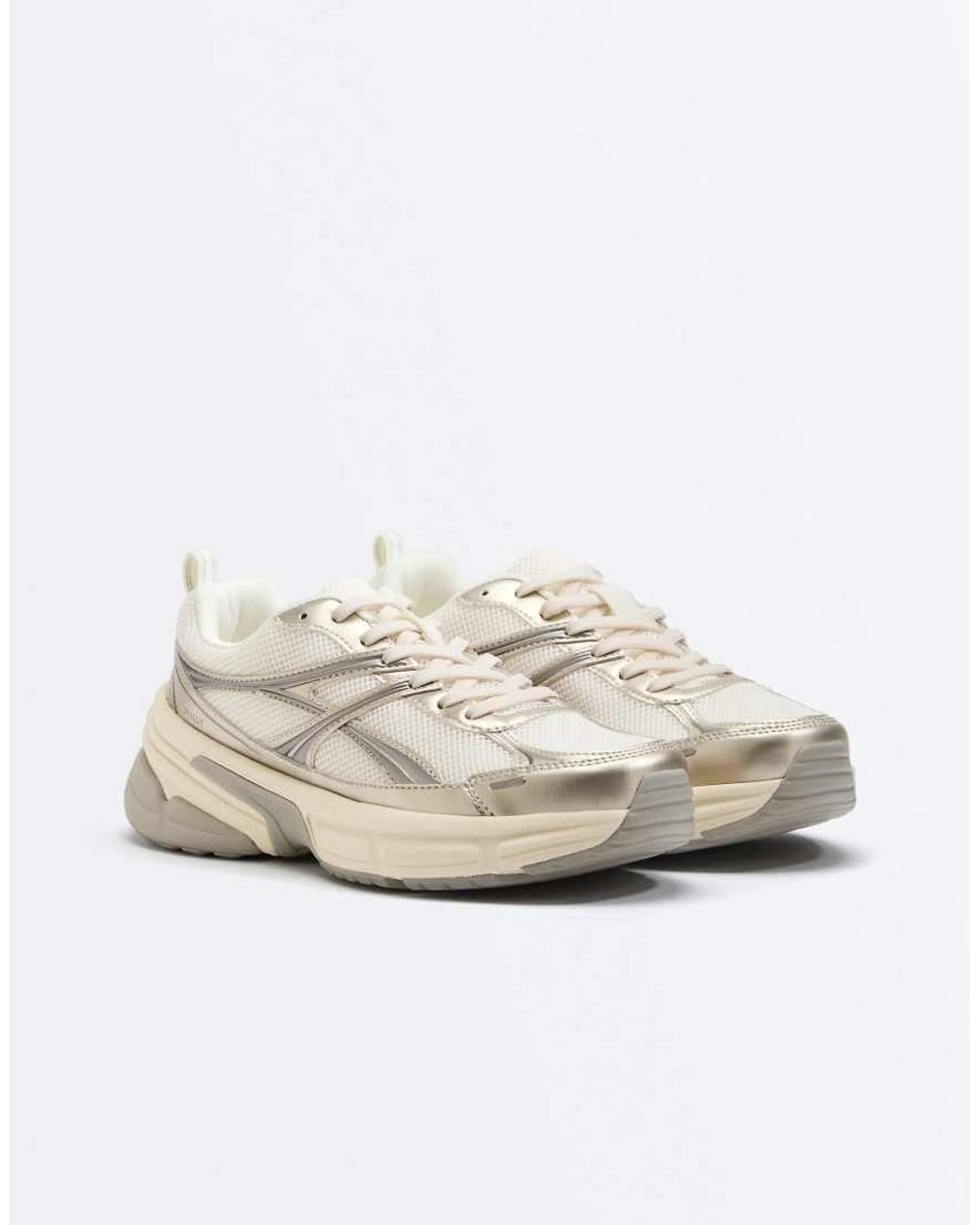 Oysho White Multi-Piece Freetime Trainers