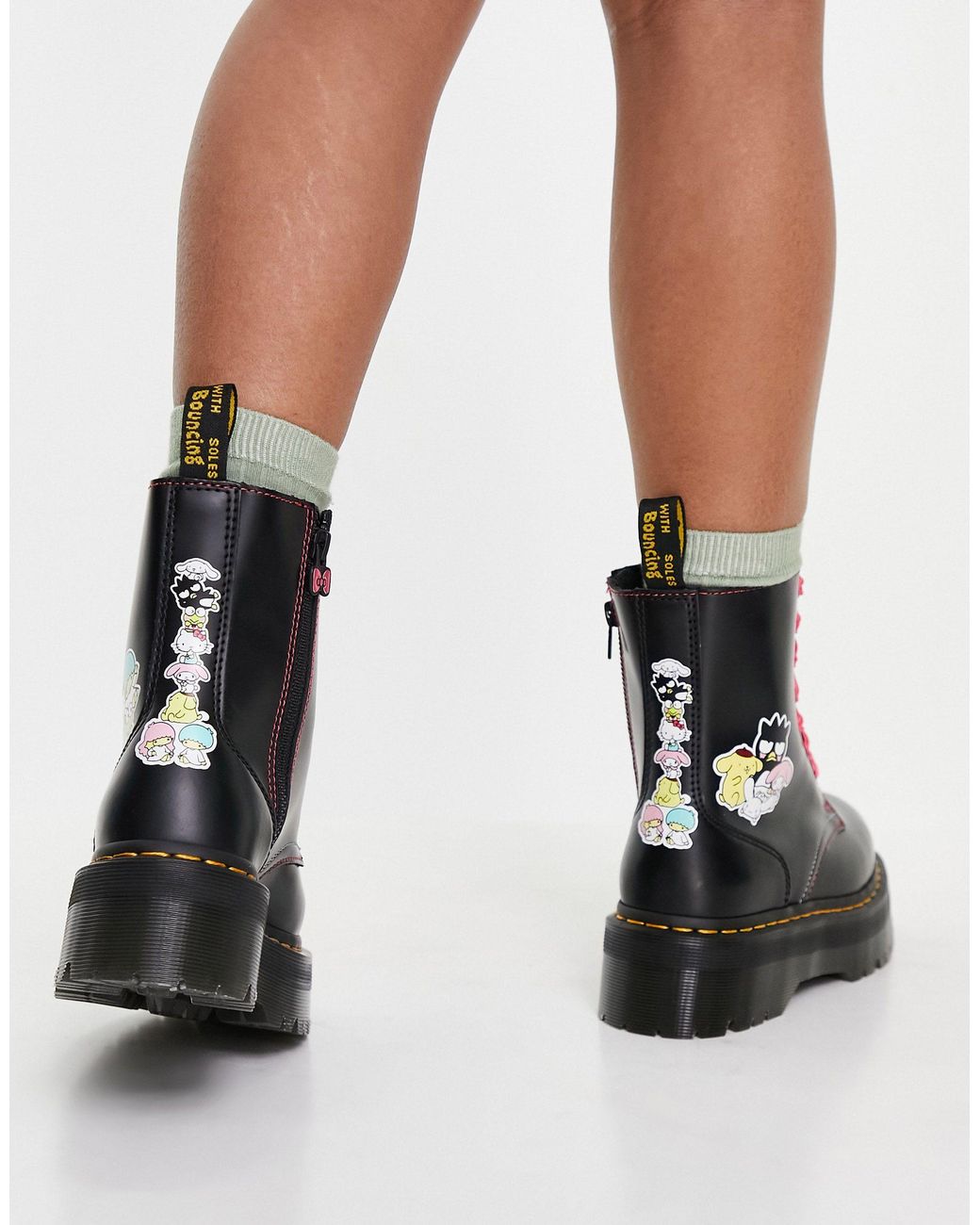 Dr. Martens X Hello Kitty & Friends Jadon Boots in Black | Lyst Australia