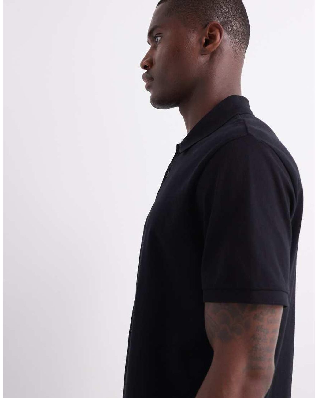 ASOS Blue Essentials Regular Fit Polo for men