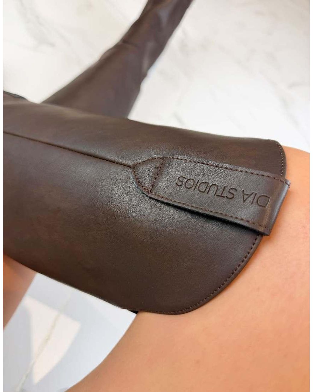 GIA STUDIOS Black Cowboy Western Knee Boots