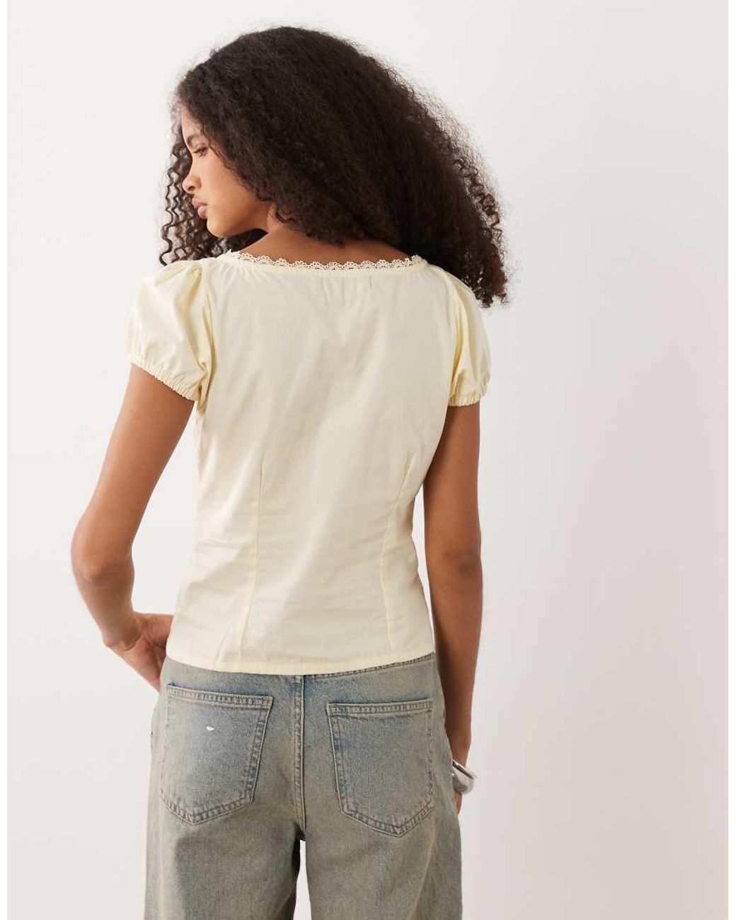 Motel Natural Ilias Corset Poplin Top