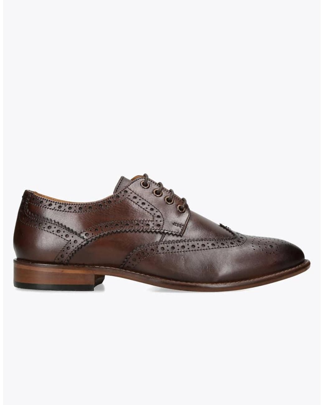 KG by Kurt Geiger Brown Connor Brogue Shoes for men