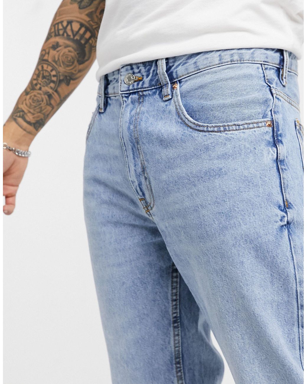Bershka Denim Straight Leg Vintage Fit 