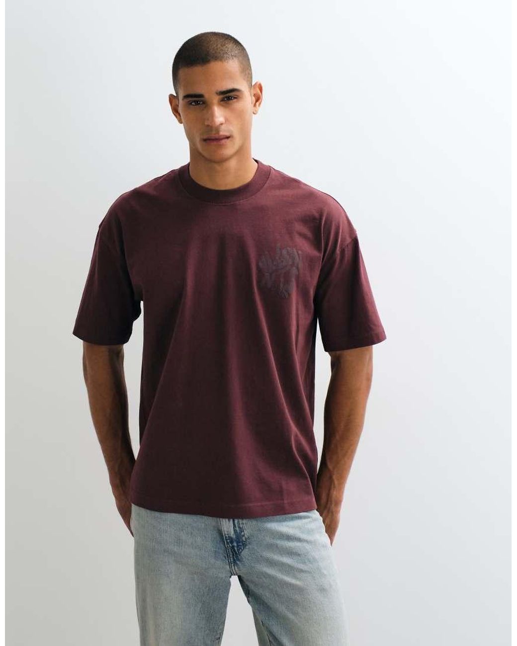 AllSaints Multicolor Orlando Short Sleeve Graphic Logo T-shirt With Back Print for men