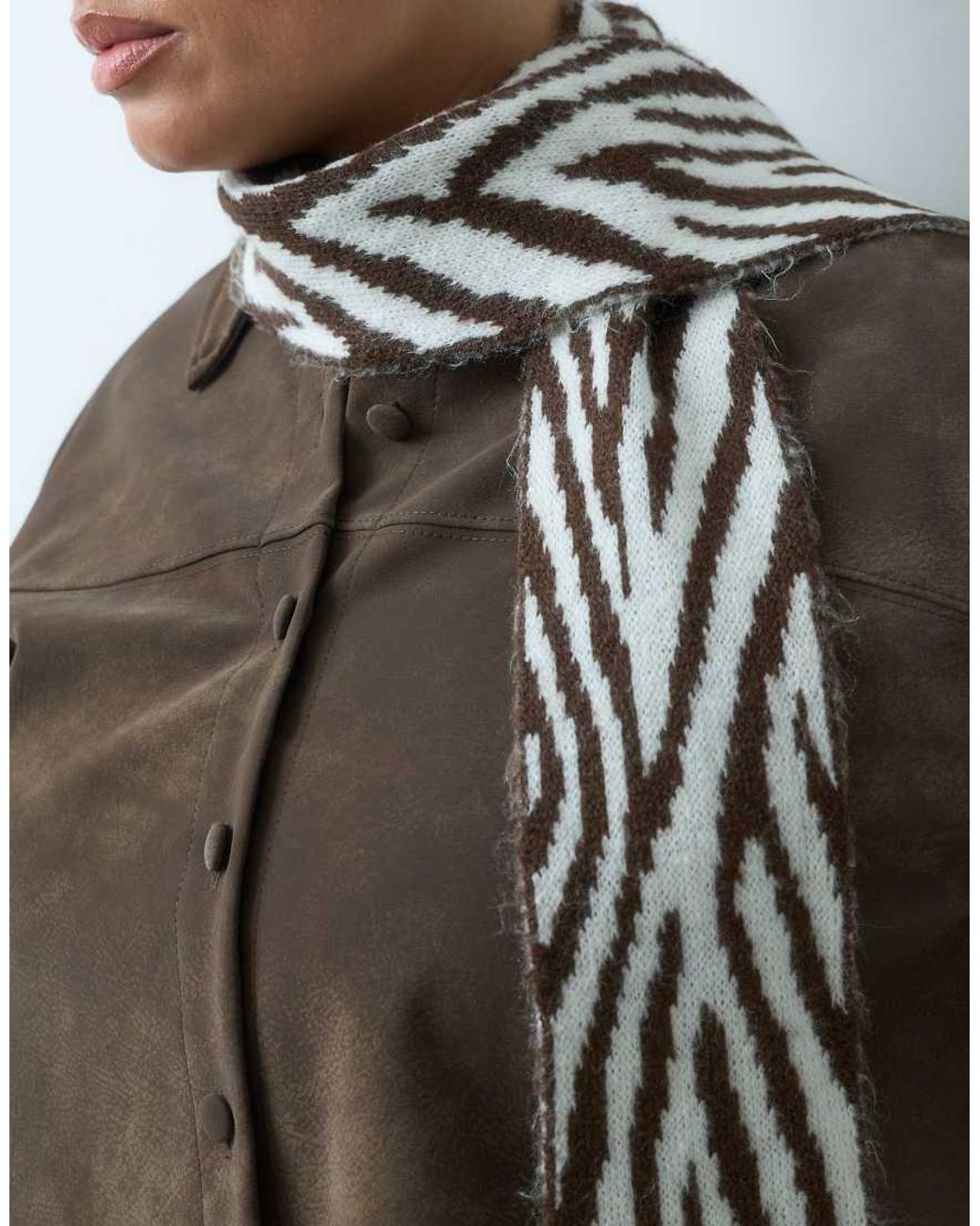 ASOS Brown Skinny Scarf