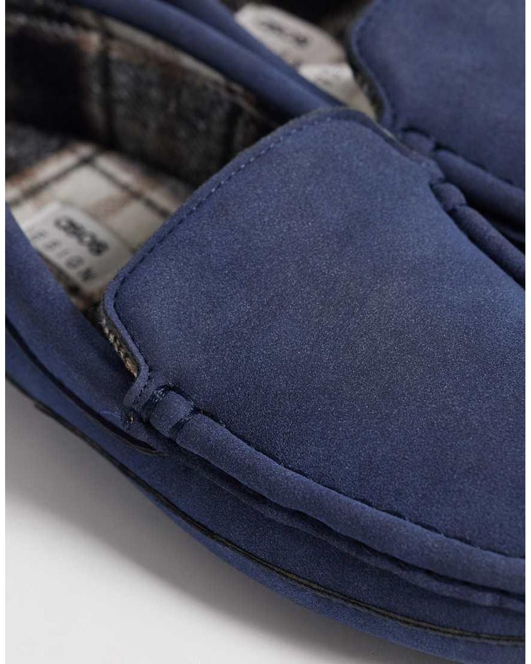 ASOS Blue Moccasin Slippers for men