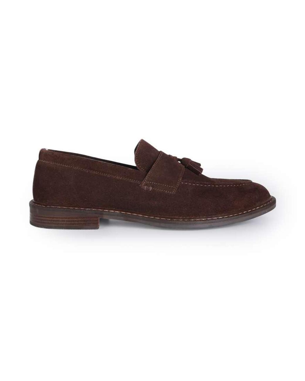 Thomas Crick Black 'Clinton' Leather Tassel Formal Loafer Shoes for men