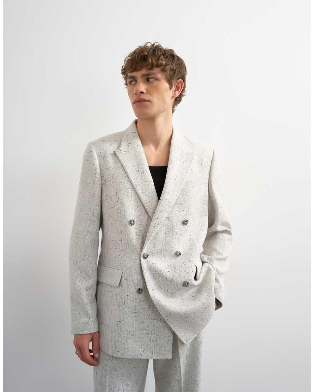 Blazer Comodo di Topman in White da Uomo